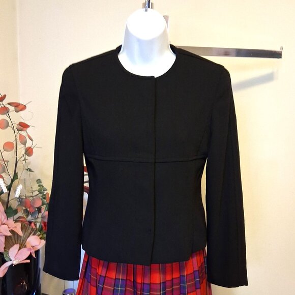 Vintage Petite Collection Wool Lined Blazer Jacket Women’s Fall Winter Blazers - Picture 2 of 12